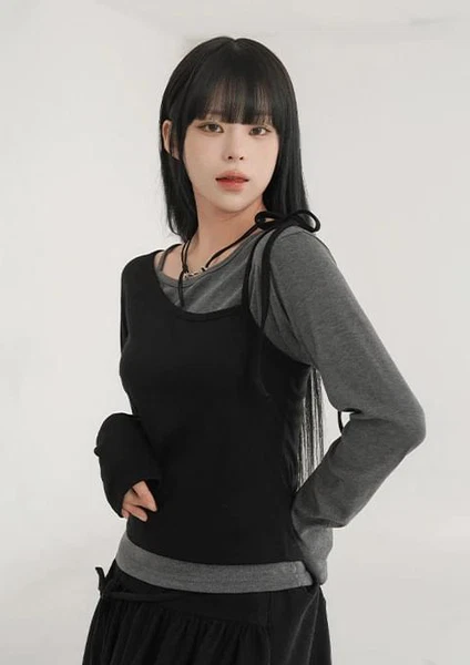 포히 레이어드 티셔츠